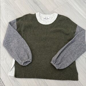 Madewell Colorblock Crew Neck Sweater- size S